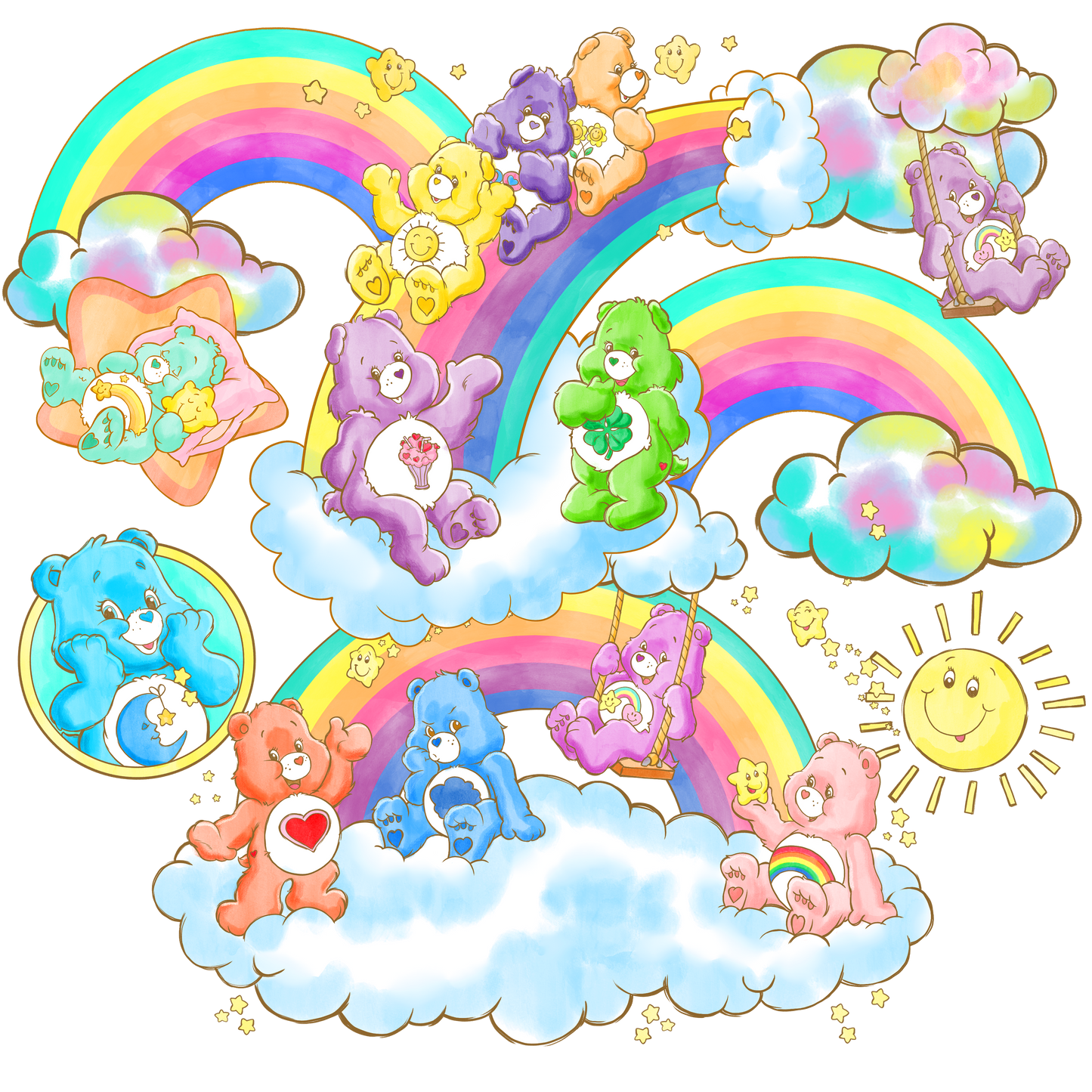 T Shirt Sale - RAINBOW BEARS