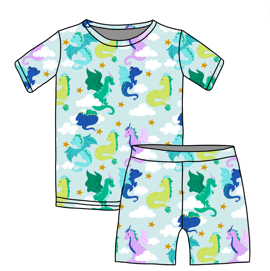 Two-Piece Pajamas: Dragon Dreams