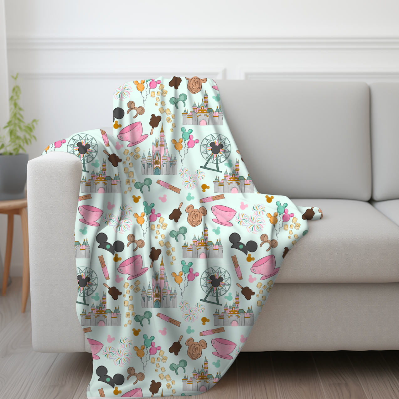 60" x 40" Bamboo Blanket: Park Treats