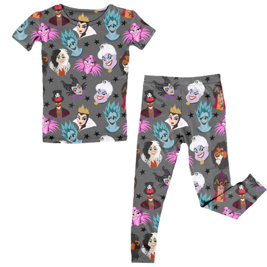 Two-Piece Pajamas:  It's Giving VILLAINS